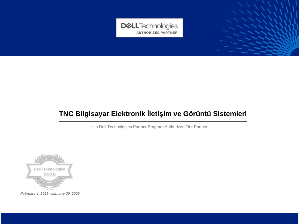 Dell Authorized Partner Sertifikası