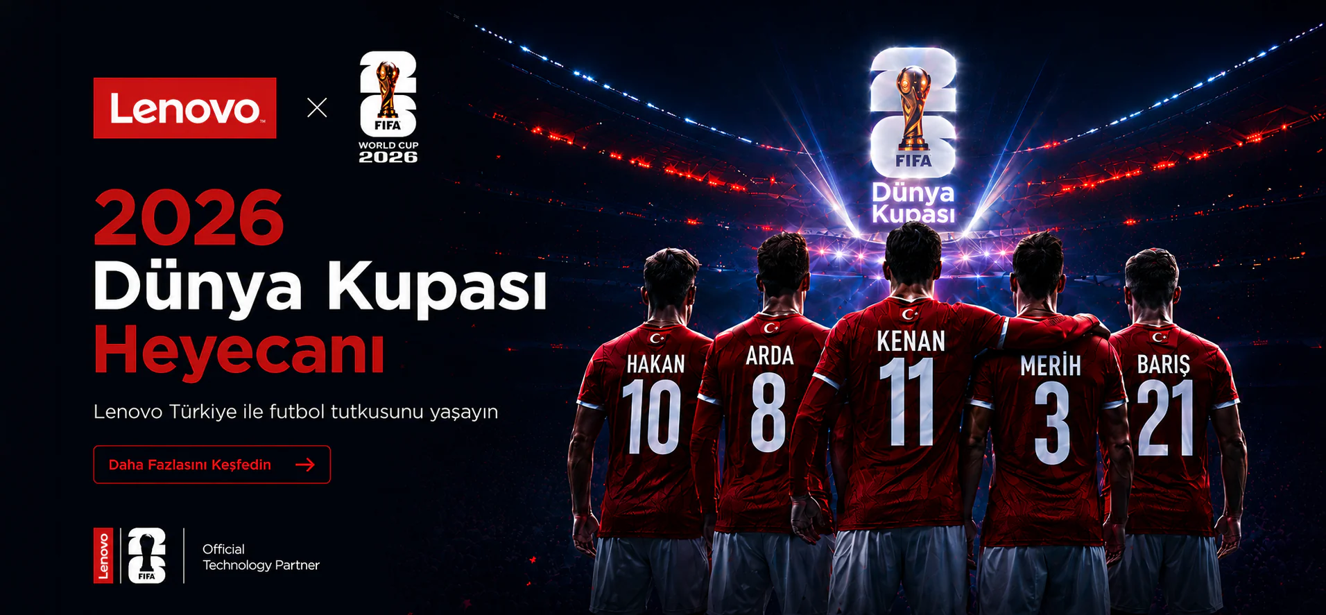 Lenovo FIFA 2026 Dünya Kupası heyecanı TNC Bilgisayar